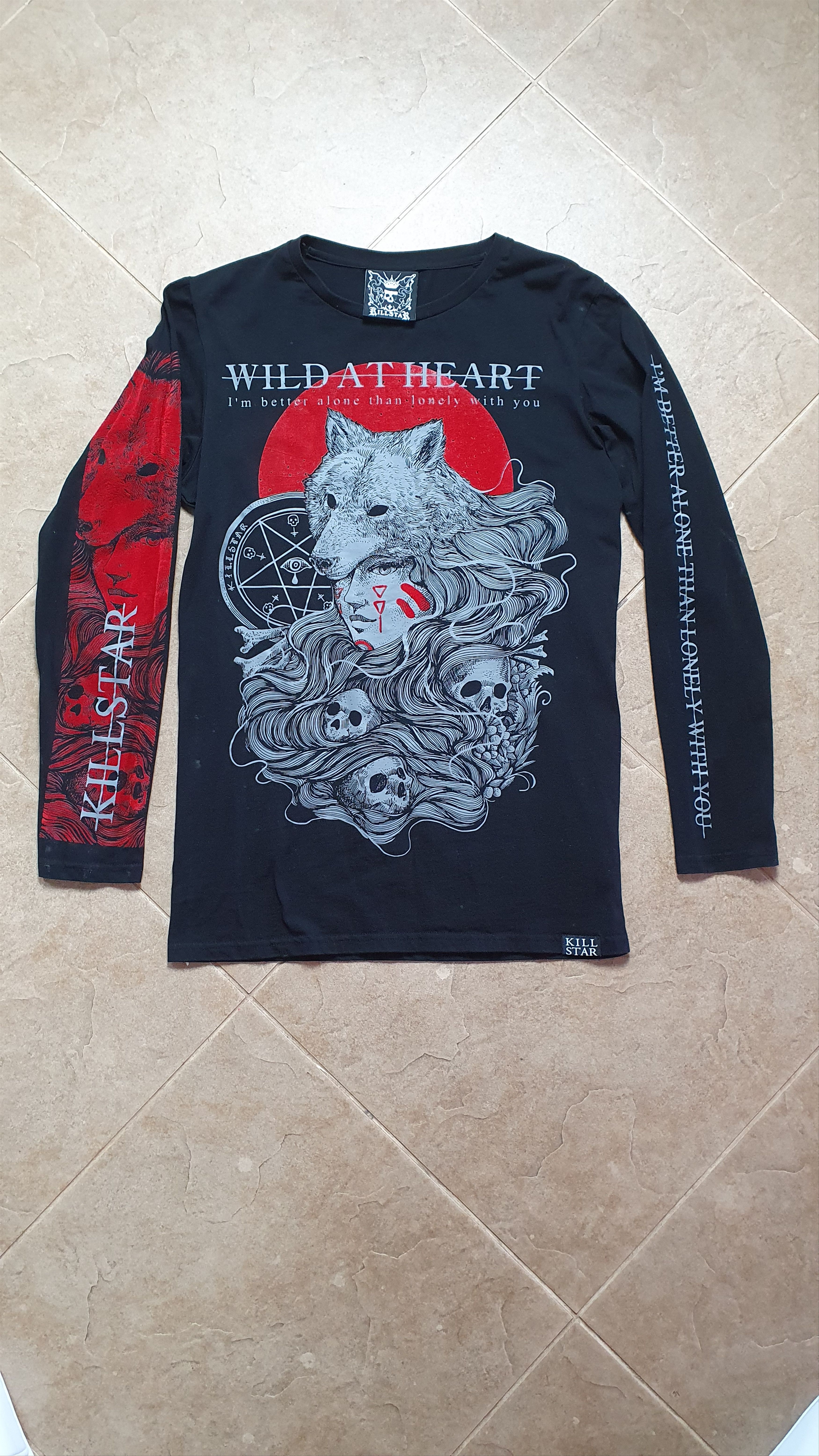 Killstar Longsleeve t-shirt Wild At Heart - KILLSTAR sweatshirt Size US M / EU 48-50 / 2 - 1 Thumbnail