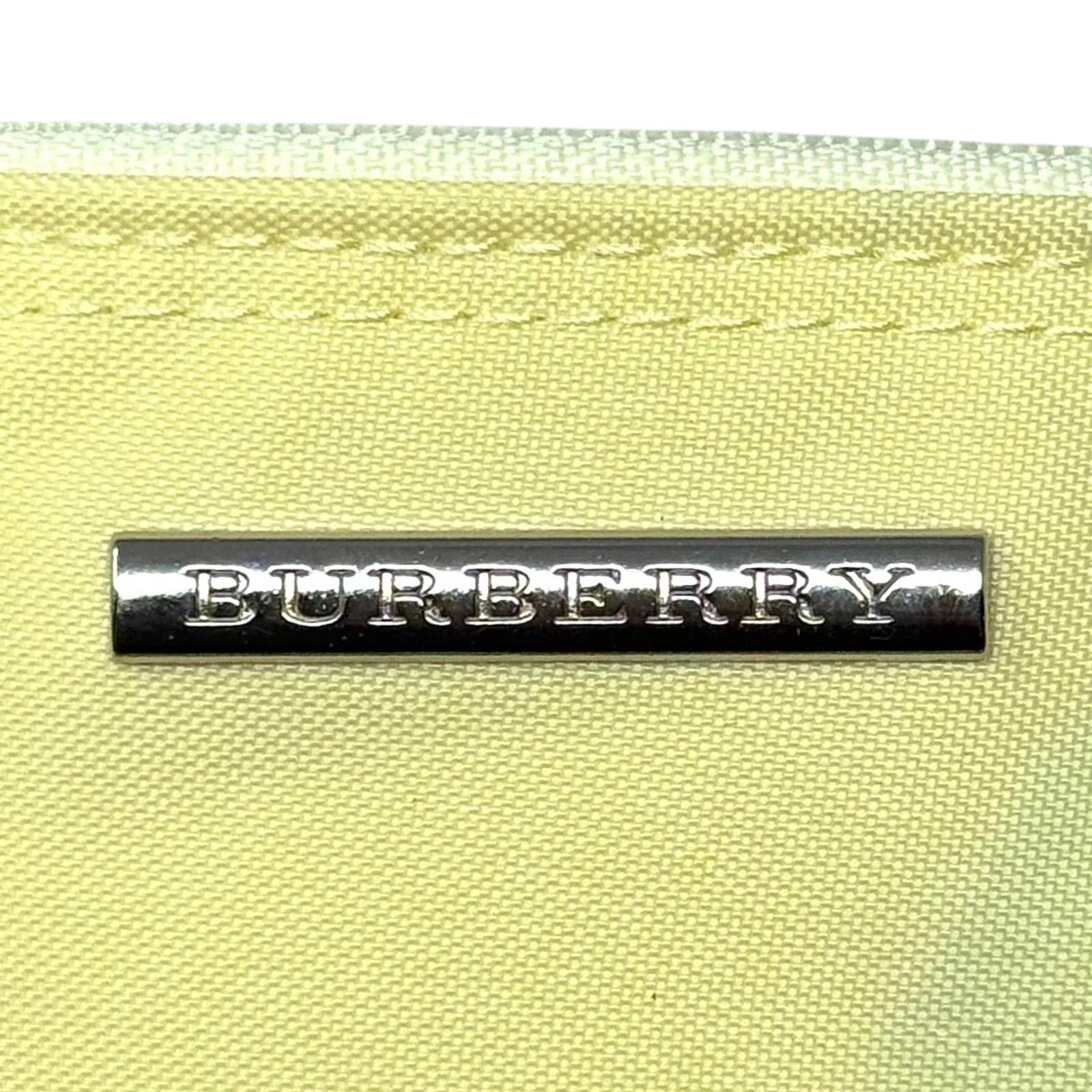 Burberry Burberry Yellow Zipper Pouch Size ONE SIZE - 2 Thumbnail