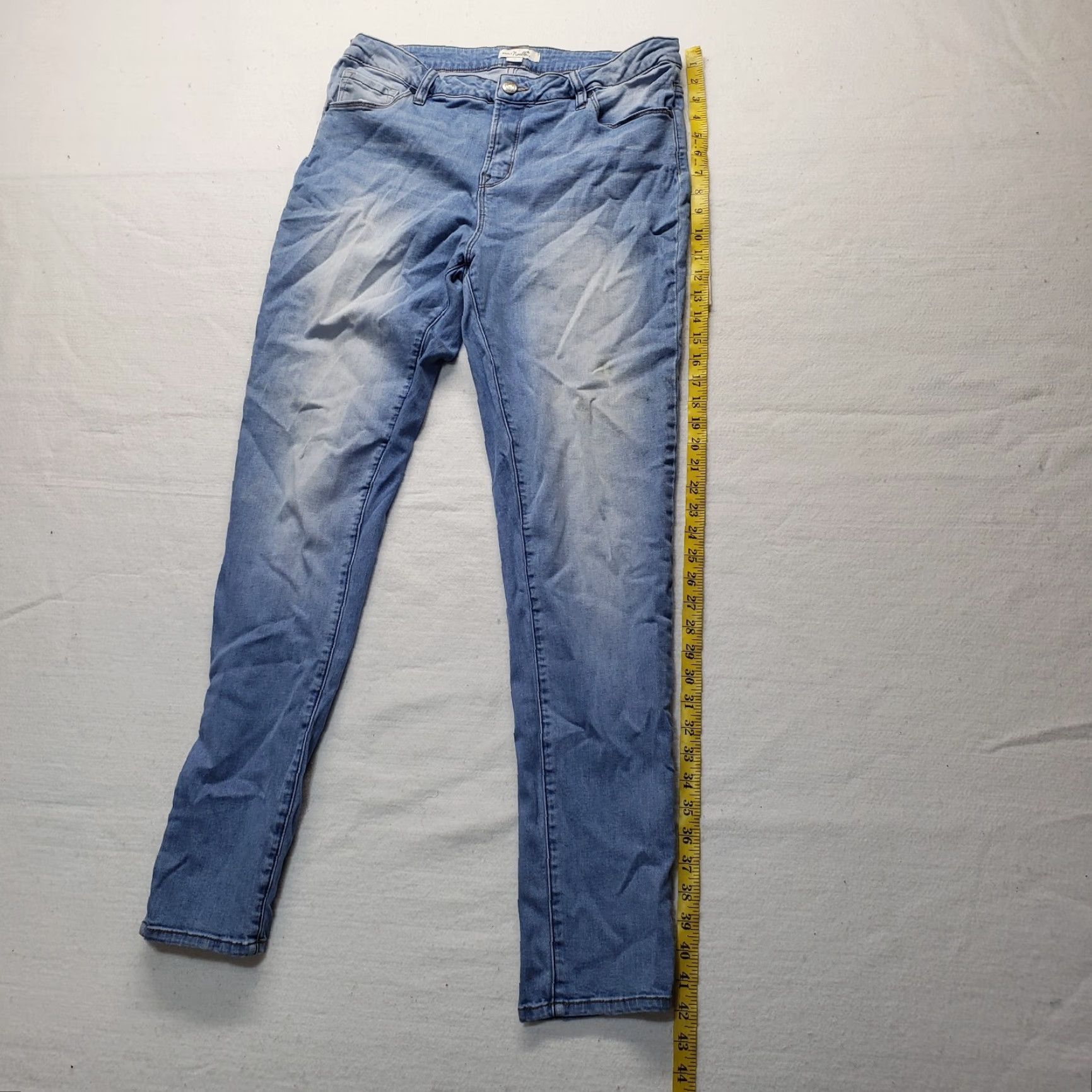 Denime Simply Noelle Jeans Skinny Pants Adult Women's Size 12 Blue Denim Stretch Regular Size 34" / US 12 / IT 48 - 7 Thumbnail