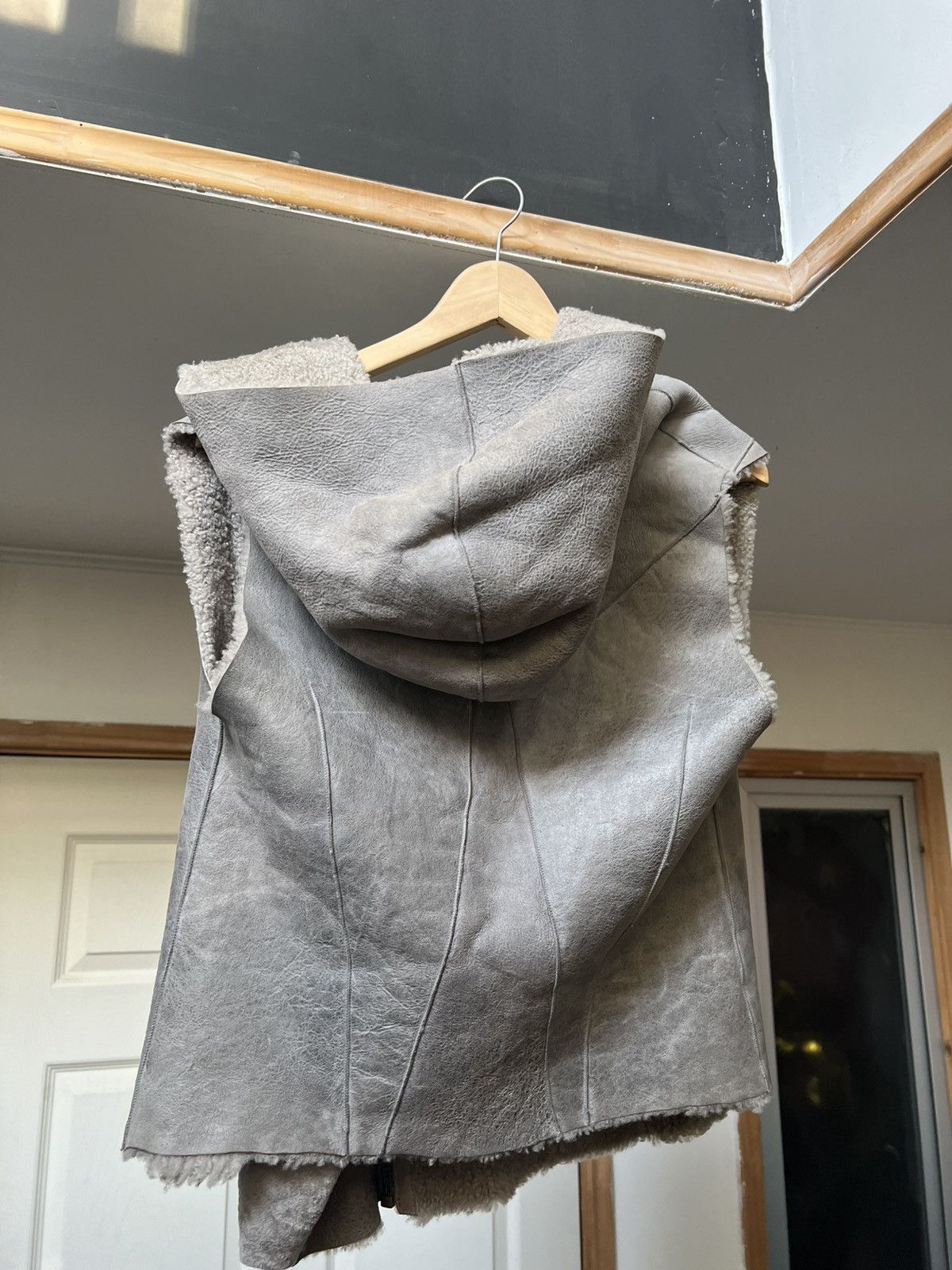 Helmut Lang Helmut Lang Hooded Leather Vest Size US S / EU 44-46 / 1 - 4 Thumbnail