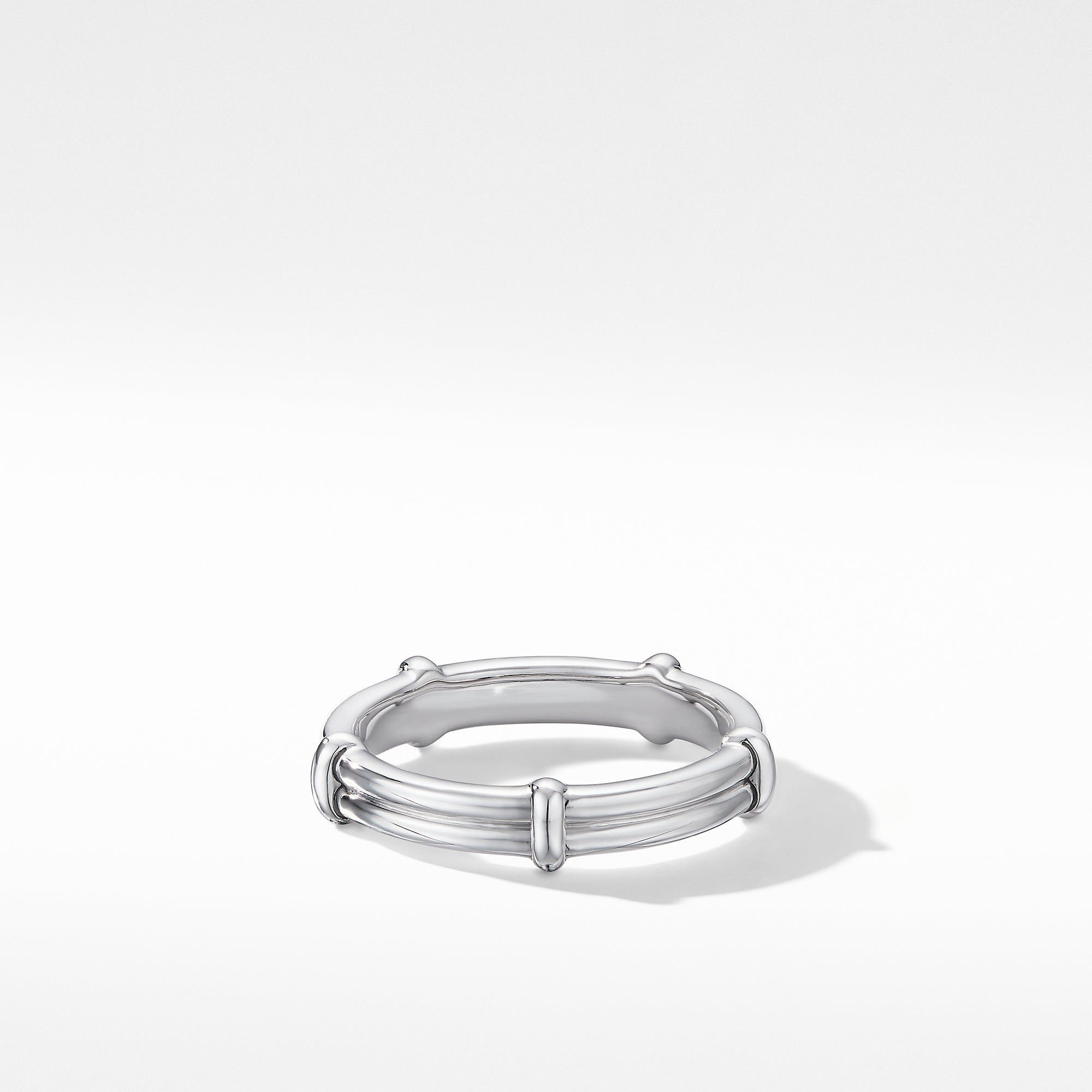 David Yurman o1w1db10526 R25133M/Size 9/Two Row Band Ring in White Size ONE SIZE - 1 Preview