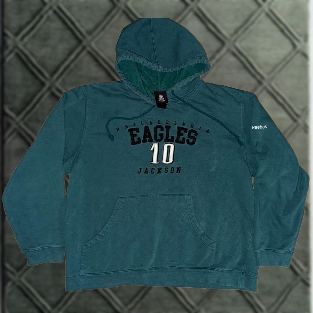 Reebok VINTAGE Reebok Philadelphia Eagles Hoodie Mens L Desean Jackson Embroidered Green Y2K Size US L / EU 52-54 / 3 - 1 Thumbnail