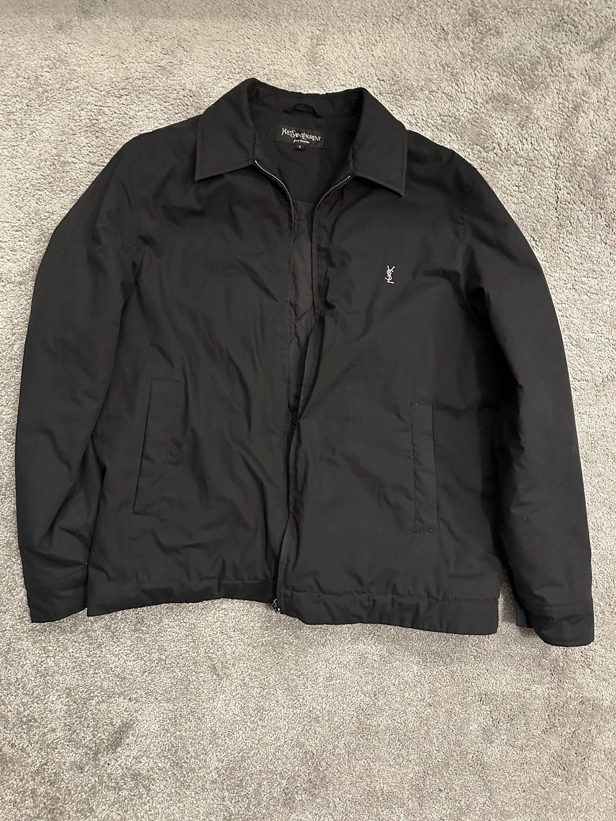 Yves Saint Laurent Black YSL Jacket Size US L / EU 52-54 / 3 - 1 Thumbnail