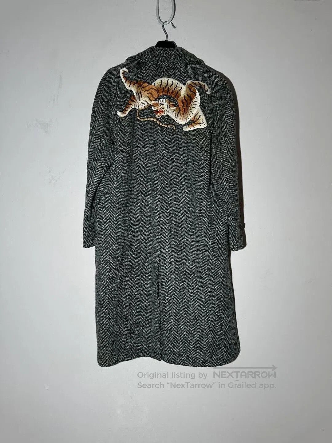 Gucci Gucci Runway Gray Tiger Embroidery Wool Coat. Size US S / EU 44-46 / 1 - 2 Thumbnail