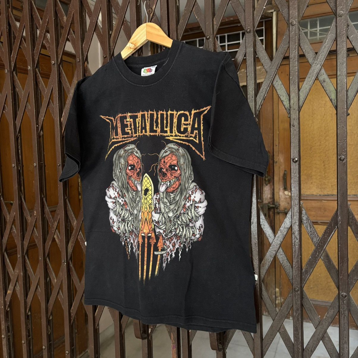 Metallica Vintage Metallica Pushead 2003 World Tour T shirt Size US L / EU 52-54 / 3 - 2 Thumbnail