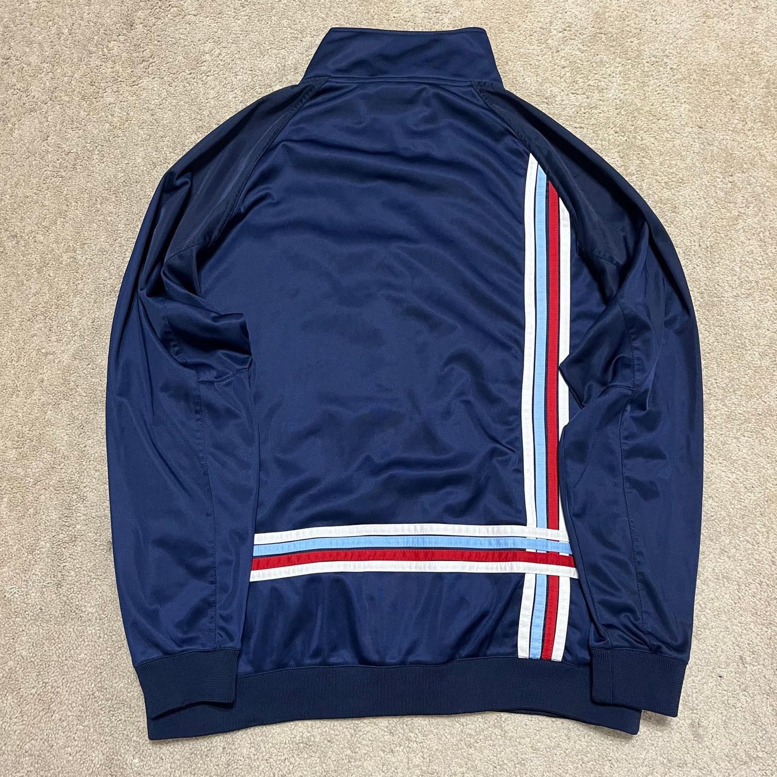 Other Brooklyn Express Y2K Baby Blue/Red Striped Track Jacket XL Size US XL / EU 56 / 4 - 2 Thumbnail