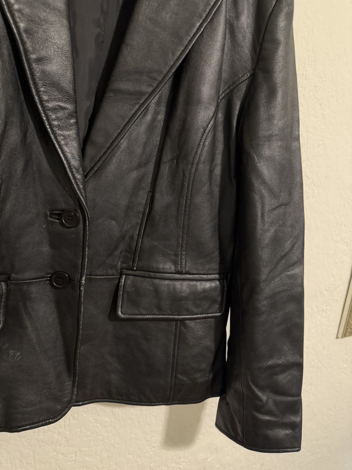 Genuine Leather Vintage genuine leather two button blazer jacket Size US M / EU 48-50 / 2 - 7 Thumbnail
