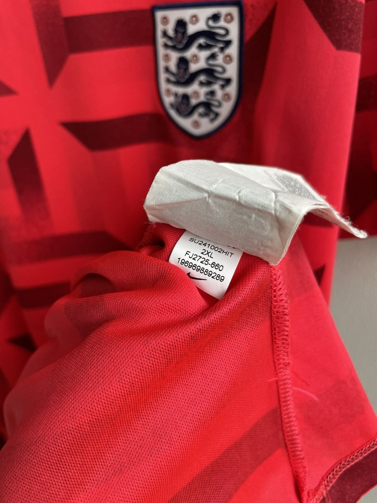 Vintage England 2023 2024 National Team Fotball Soccer Jersey Shirt Size US XXL / EU 58 / 5 - 10 Thumbnail