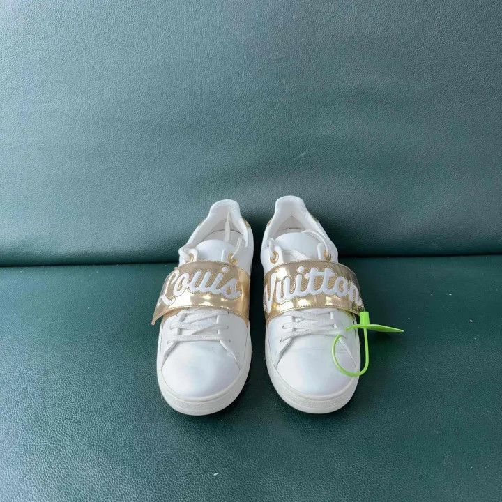Louis Vuitton Louis Vuitton Casual Sneakers with Gold Accent -2508 Size US 6.5 / EU 39-40 - 2 Thumbnail