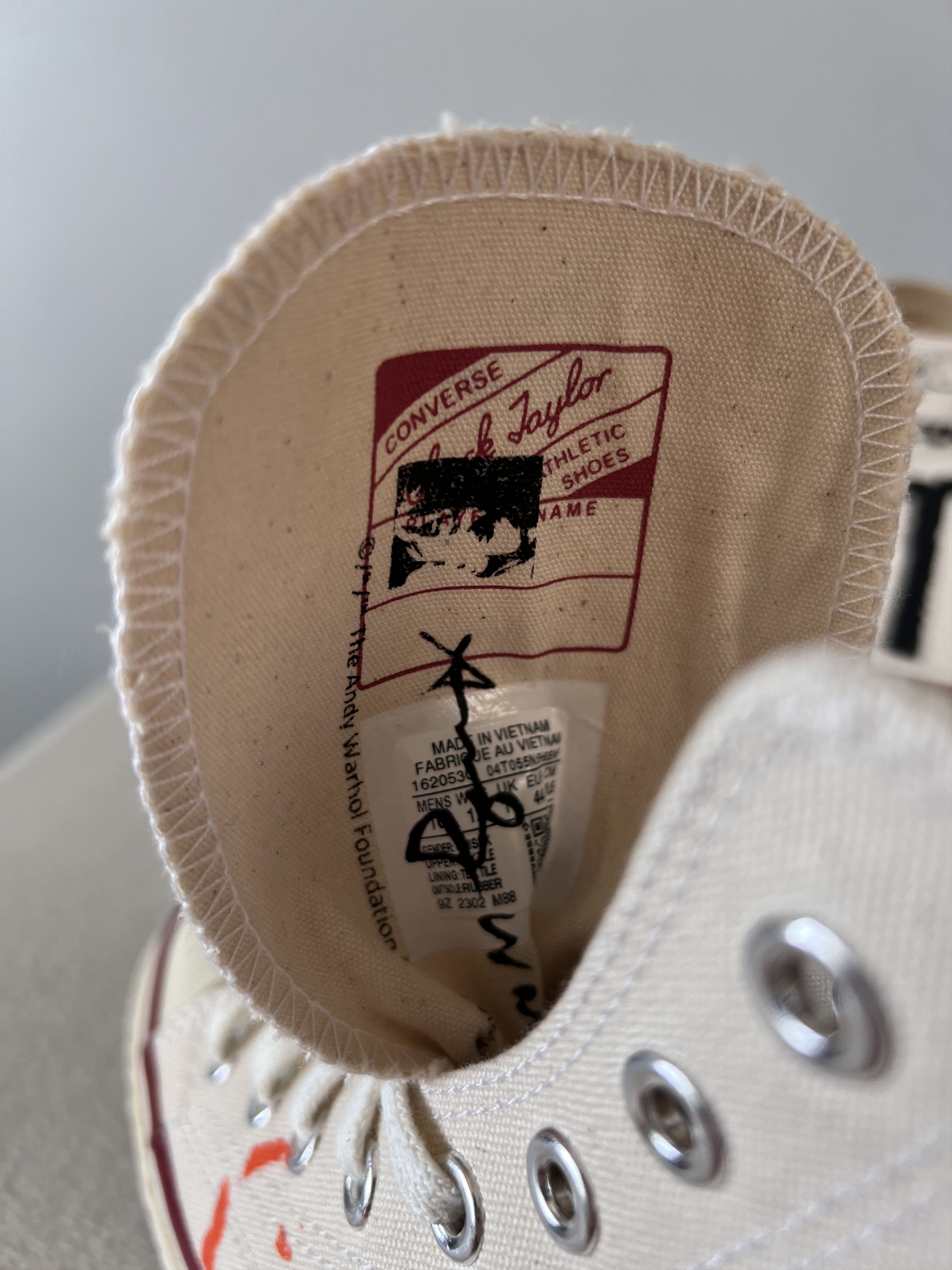 Andy Warhol × Converse Andy Warhol Foundation Converse Chuck Taylor Hi in Parchment Size US 10 / EU 43 - 7 Thumbnail