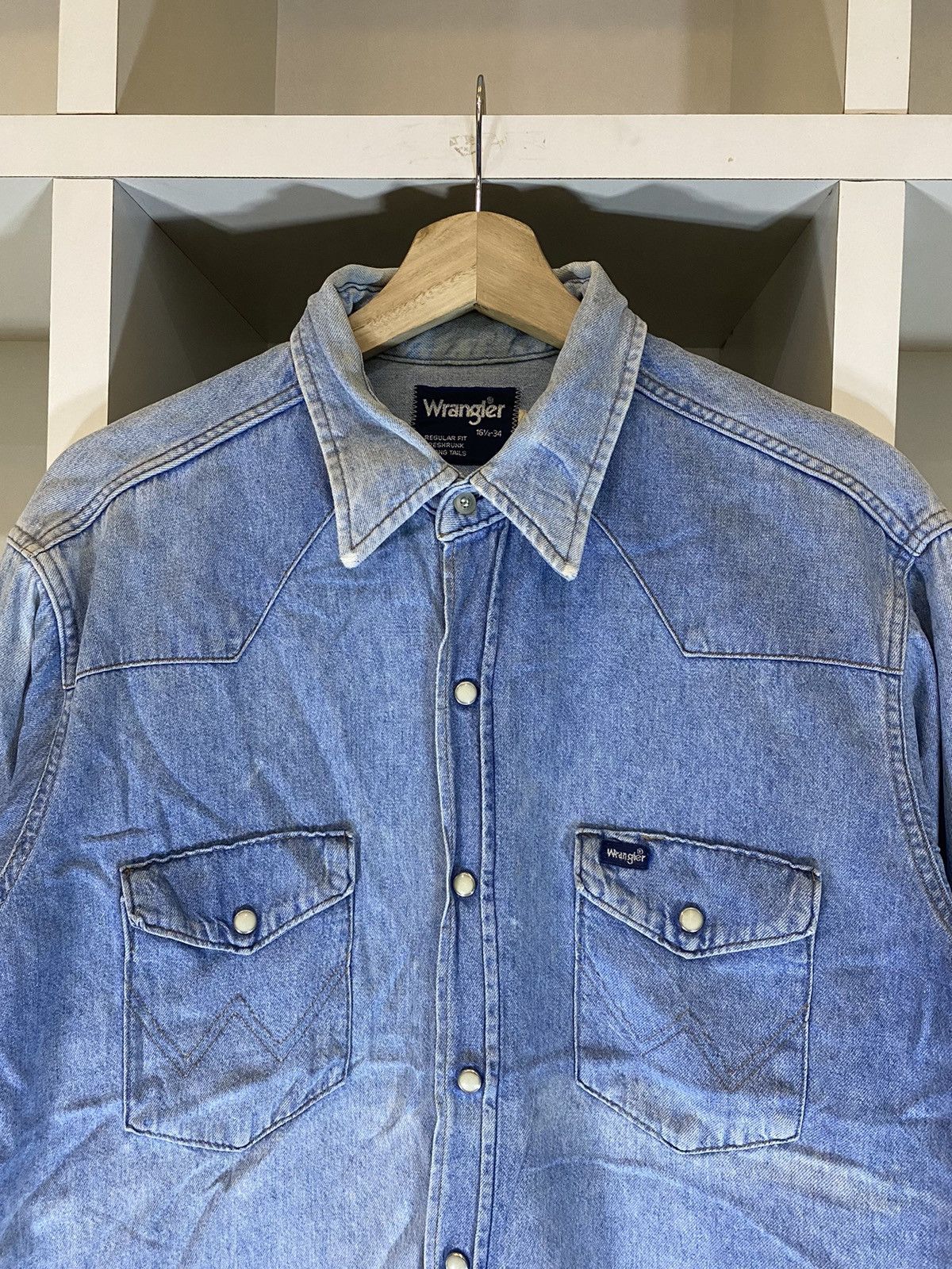 Vintage × Wrangler Vintage Wrangler Wrangler Denim Jacket Size US XL / EU 56 / 4 - 5 Thumbnail