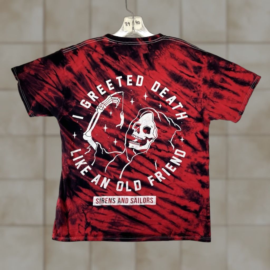 Fruit Of The Loom VINTAGE Deathcore T-Shirt Adult Medium Red Graphic Print Skull Shirt Men's Limited Edition Size US M / EU 48-50 / 2 - 1 Thumbnail