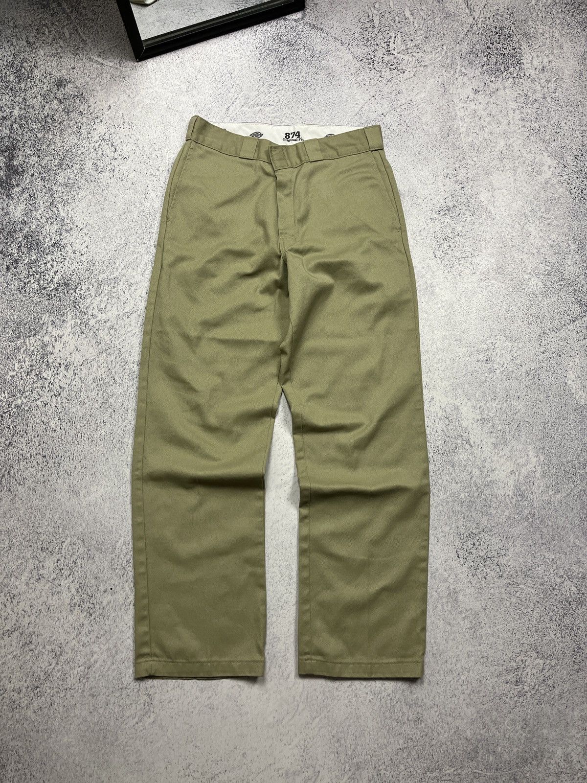 Dickies Vintage Dickies 874 Original Fit Beige Trousers Pants Skate Size US 33 - 1 Thumbnail