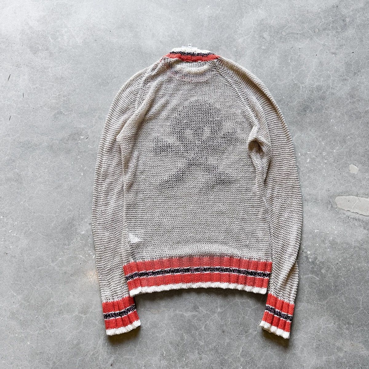 Vivienne Westwood Vivienne Westwood Destroyed Skull Loose Knit Sweater Size US M / EU 48-50 / 2 - 6 Thumbnail