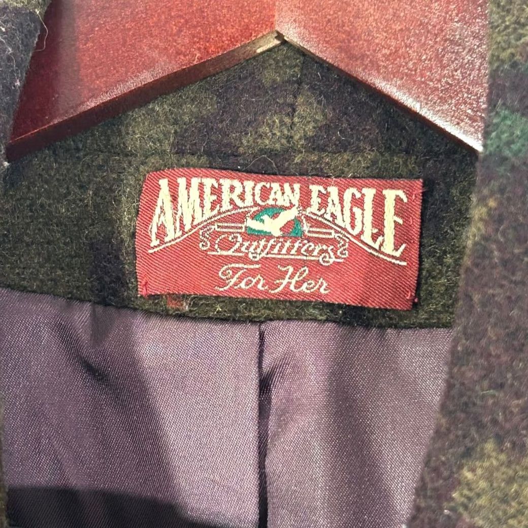 American Eagle Outfitters VINTAGE American Eagle Outfitters For Her Wool Coat Jacket Womens M Brown Southwestern Aztec Pattern Pea Coat Shawl Collar 70s 80s Womens Medium Mens? Size M / US 6-8 / IT 42-44 - 7 Thumbnail