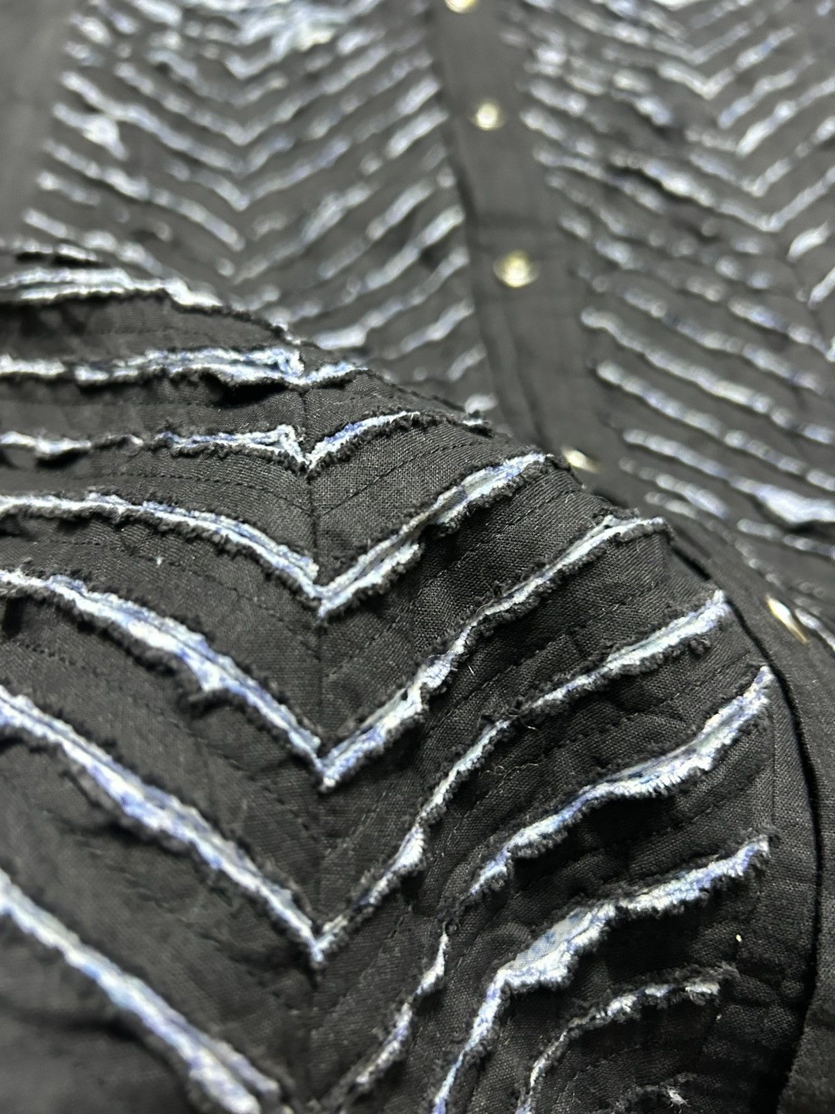 In The Attic In The Attic 3D Chevron Stripe Shirt Vkei Style Size US M / EU 48-50 / 2 - 4 Thumbnail