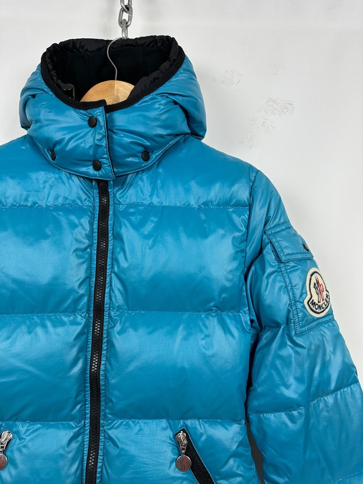 Moncler Moncler Badia Blue Hoodie Down Puffer Jacket Size M / US 6-8 / IT 42-44 - 7 Thumbnail
