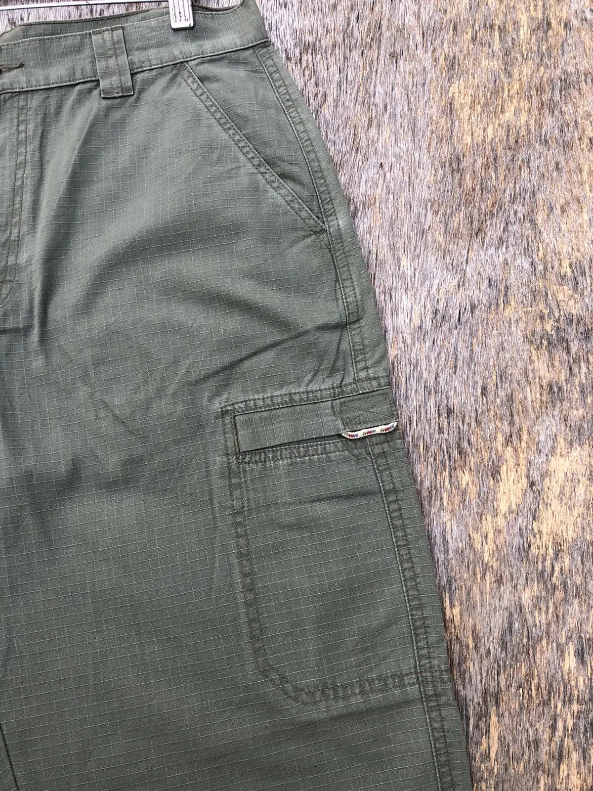 L.L. Bean × Vintage Very rare Green Cargo Pants Baggy Pattern W33 x L40 Size US 33 - 6 Thumbnail