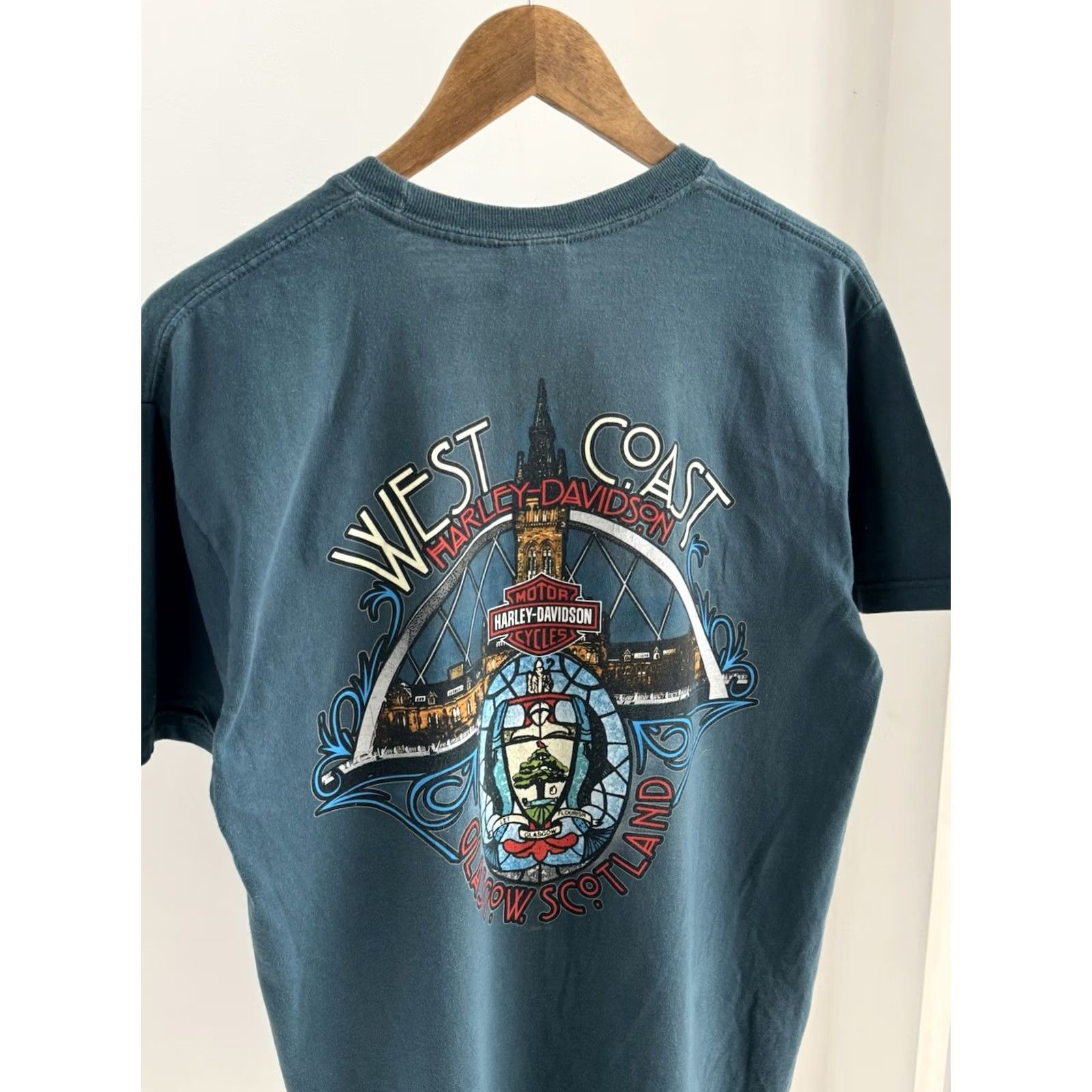 Harley Davidson VINTAGE Harley-Davidson T-Shirt Men M Blue 3d Emblem Logo 80s 90s Biker Streetwear Shirt Mens Size US M / EU 48-50 / 2 - 3 Thumbnail