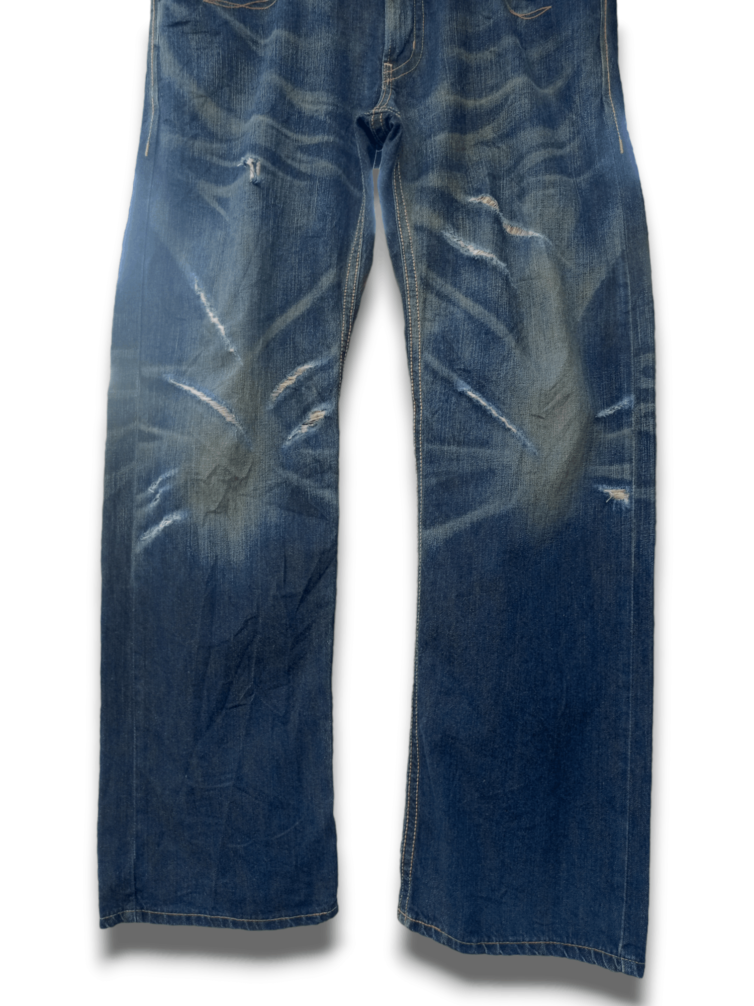 Edwin × Japanese Brand Exclusive Vintage Japan Edwin XV Distressed Baggy Jeans Size US 38 / EU 54 - 5 Thumbnail