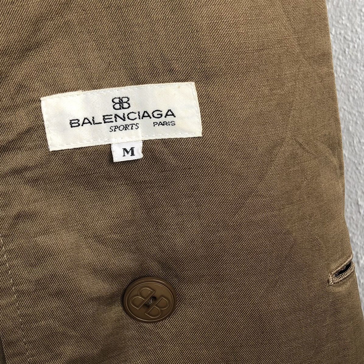 Balenciaga Vintage 90s Balenciaga Sport Linen Double Breasted Jacket Size US M / EU 48-50 / 2 - 17 Thumbnail