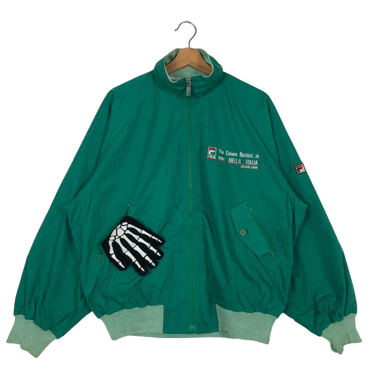 Japanese Brand 🔥90’s Vintage Bomber Jacket Fila Made in Japan Size US L / EU 52-54 / 3 - 2 Thumbnail