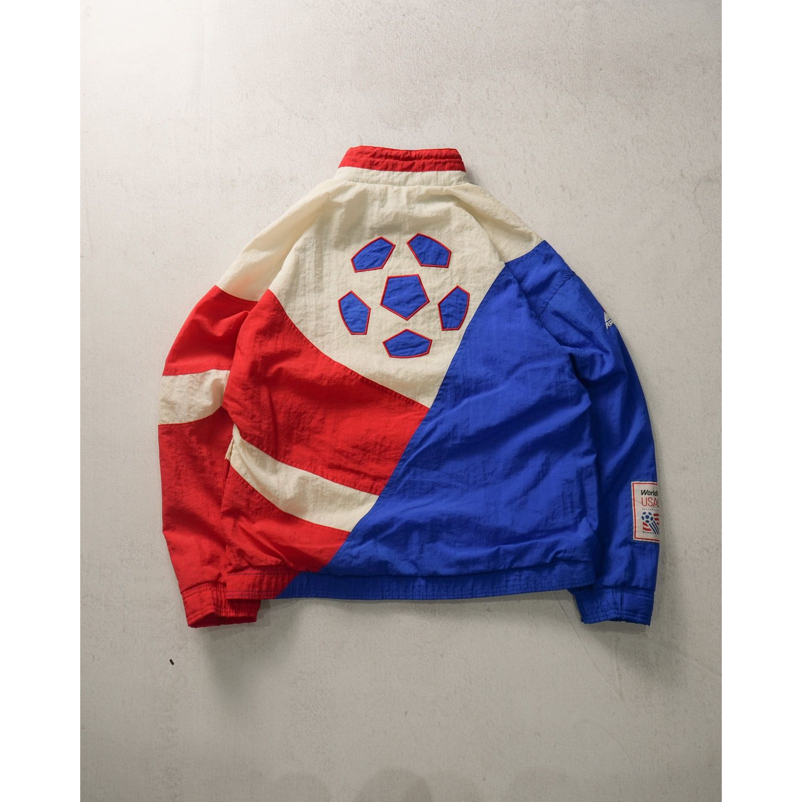 The Unbranded Brand Vintage 90s World Cup White Windbreaker - Men's Medium Size US M / EU 48-50 / 2 - 2 Thumbnail