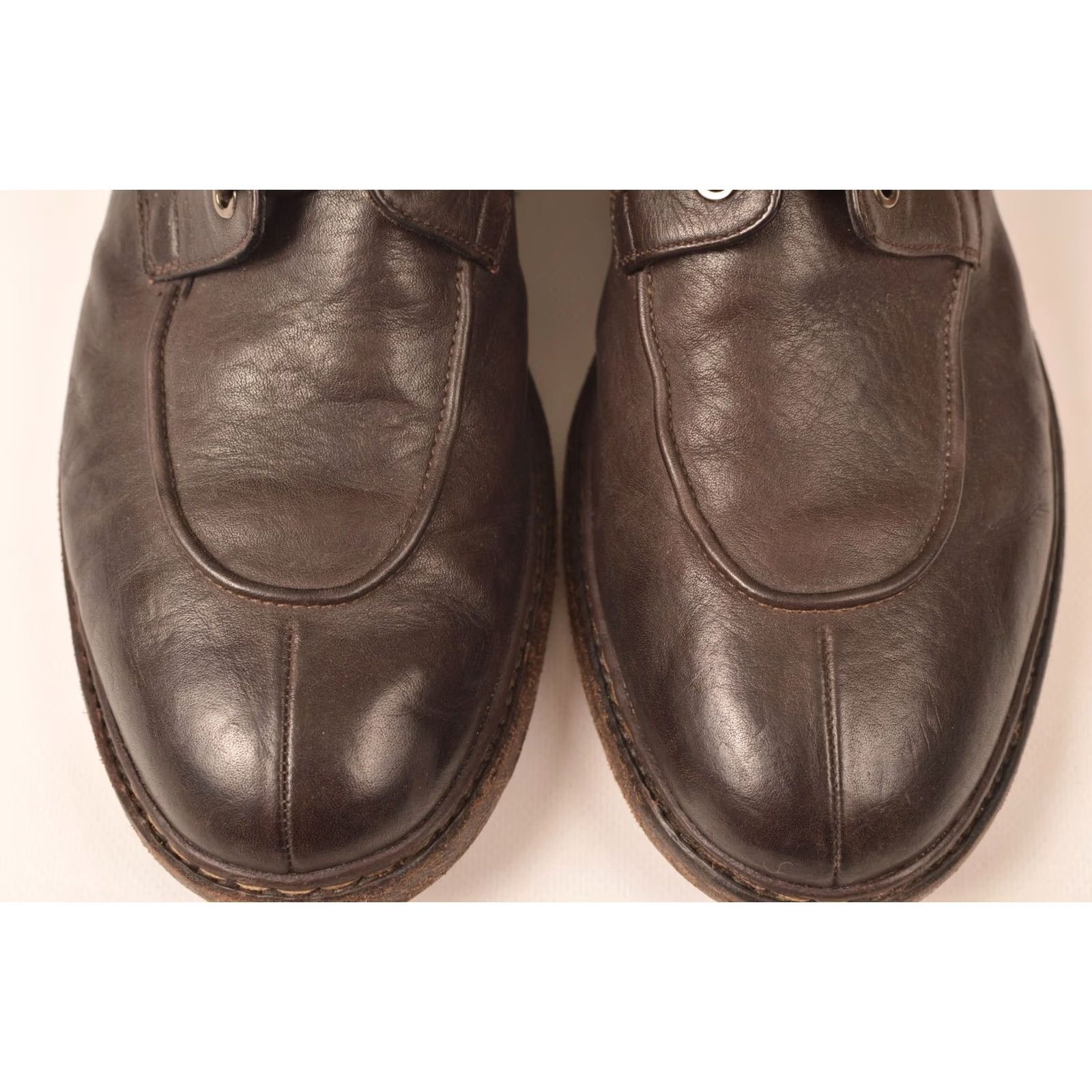 Barracuda Barracuda Brown Leather Combat Boots 3276 Made in Italy Size 45 Mens Leather Boots Brown 3276 Italy Used 11 EU 45 Size US 11 / EU 44 - 3 Thumbnail
