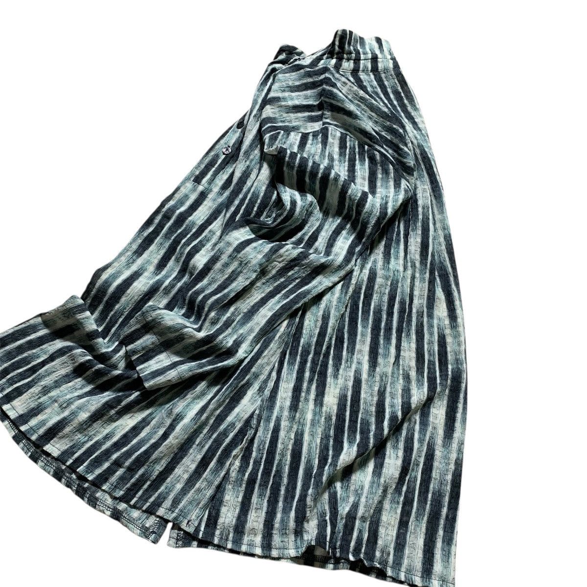 Japanese Brand Vtg 90s White Horse Pleast Black White Teal Stripe High Neck Size L / US 10 / IT 46 - 6 Thumbnail
