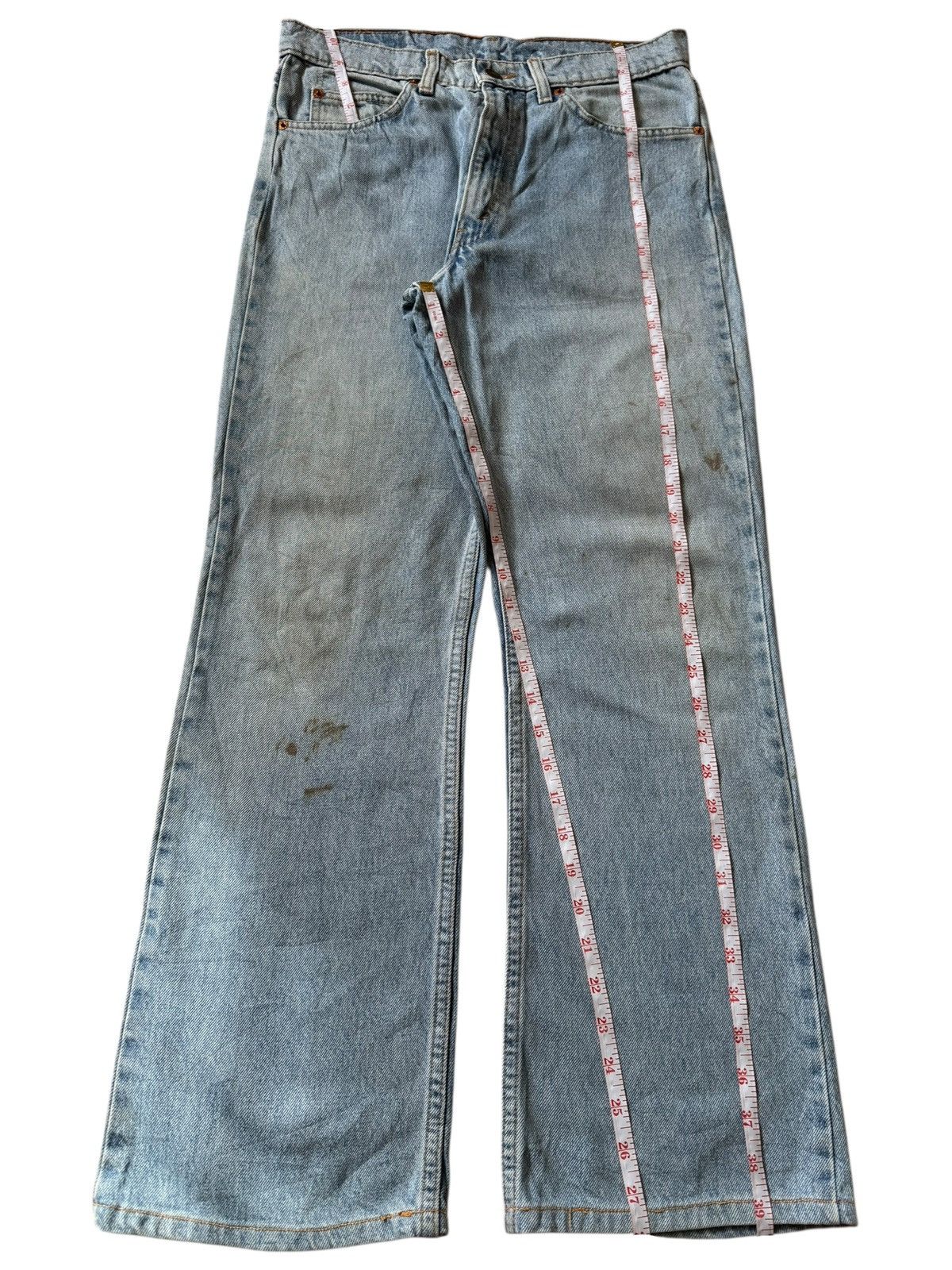 Levi's Vintage 90s Levis 617 Orange Tab Mud Wash Flare Jeans Size US 30 / EU 46 - 7 Thumbnail