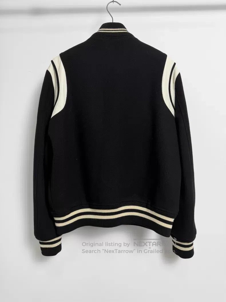 Saint Laurent Paris Saint Laurent Paris Black and White Patchwork Baseball Jac Size US M / EU 48-50 / 2 - 2 Thumbnail