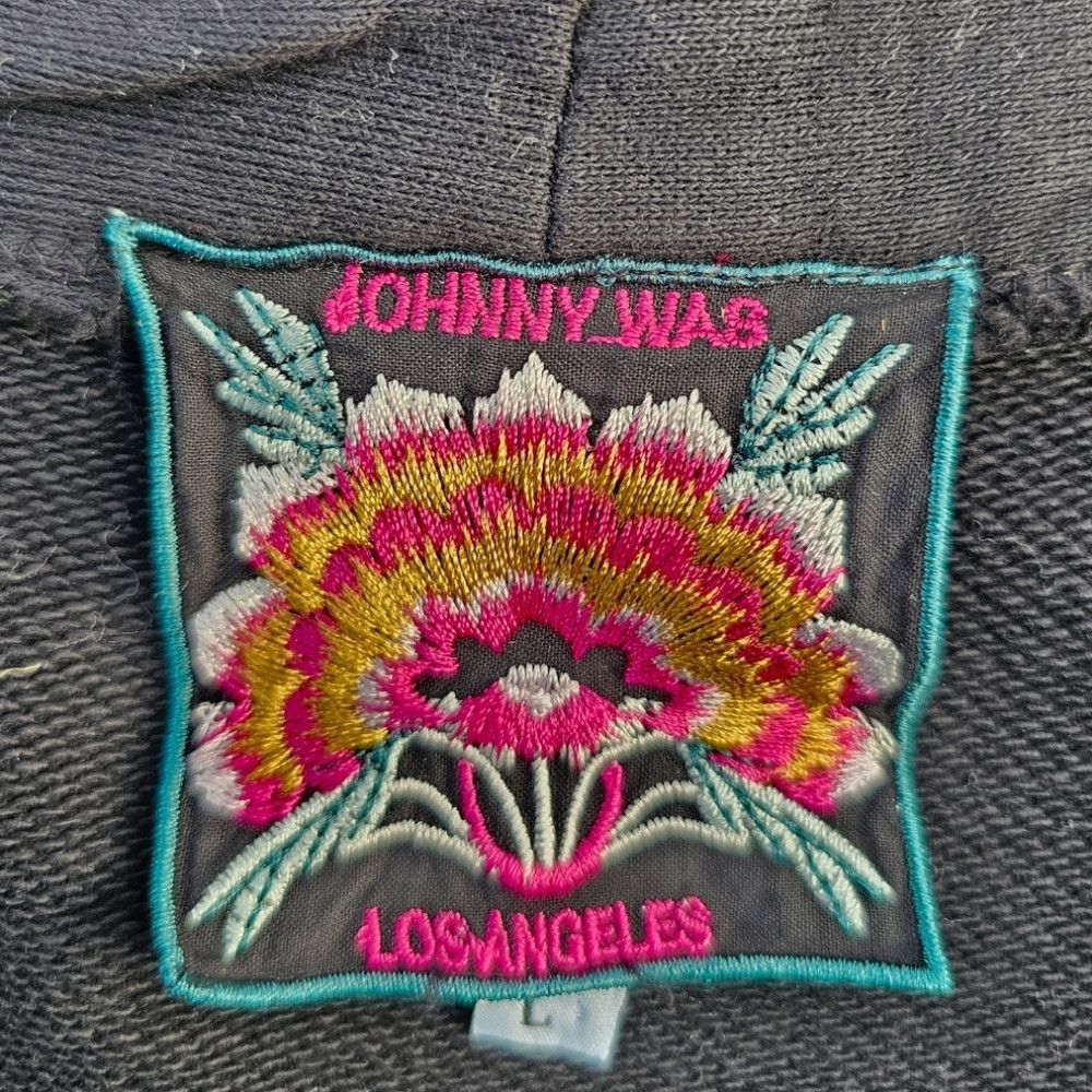 Johnny Was Johnny Was Black Aztec Indie Delphine Embroidered Kimono Ca Size L / US 10 / IT 46 - 9 Thumbnail