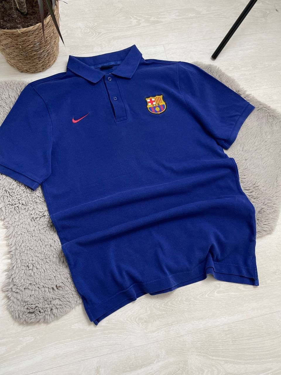 Nike × Vintage Nike Barcelona Vintage Polos Tee Center Swoosh Y2k Size US S / EU 44-46 / 1 - 4 Thumbnail
