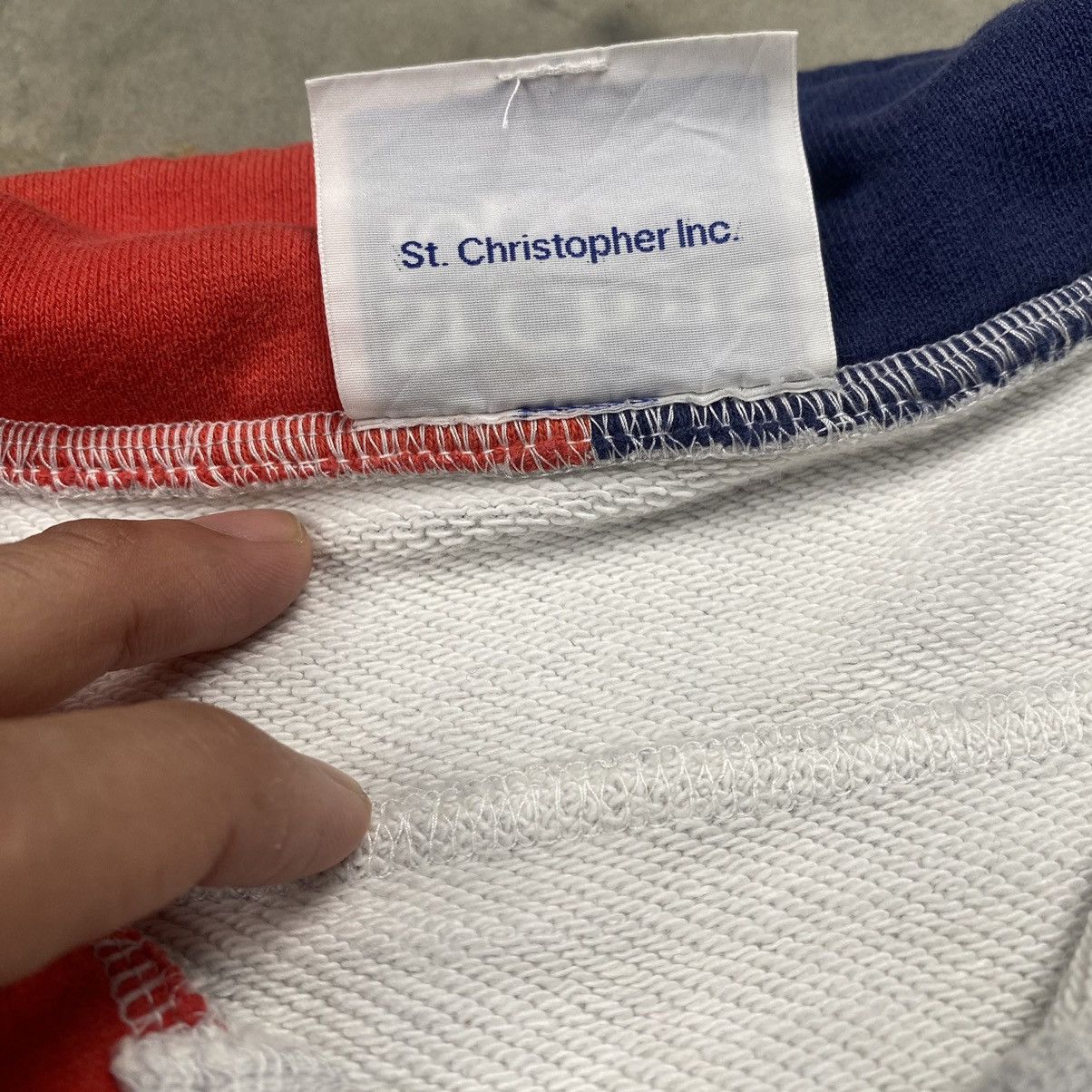 Japanese Brand × Vintage St Christopher Halfbutton Sweatshirt Size US M / EU 48-50 / 2 - 9 Thumbnail