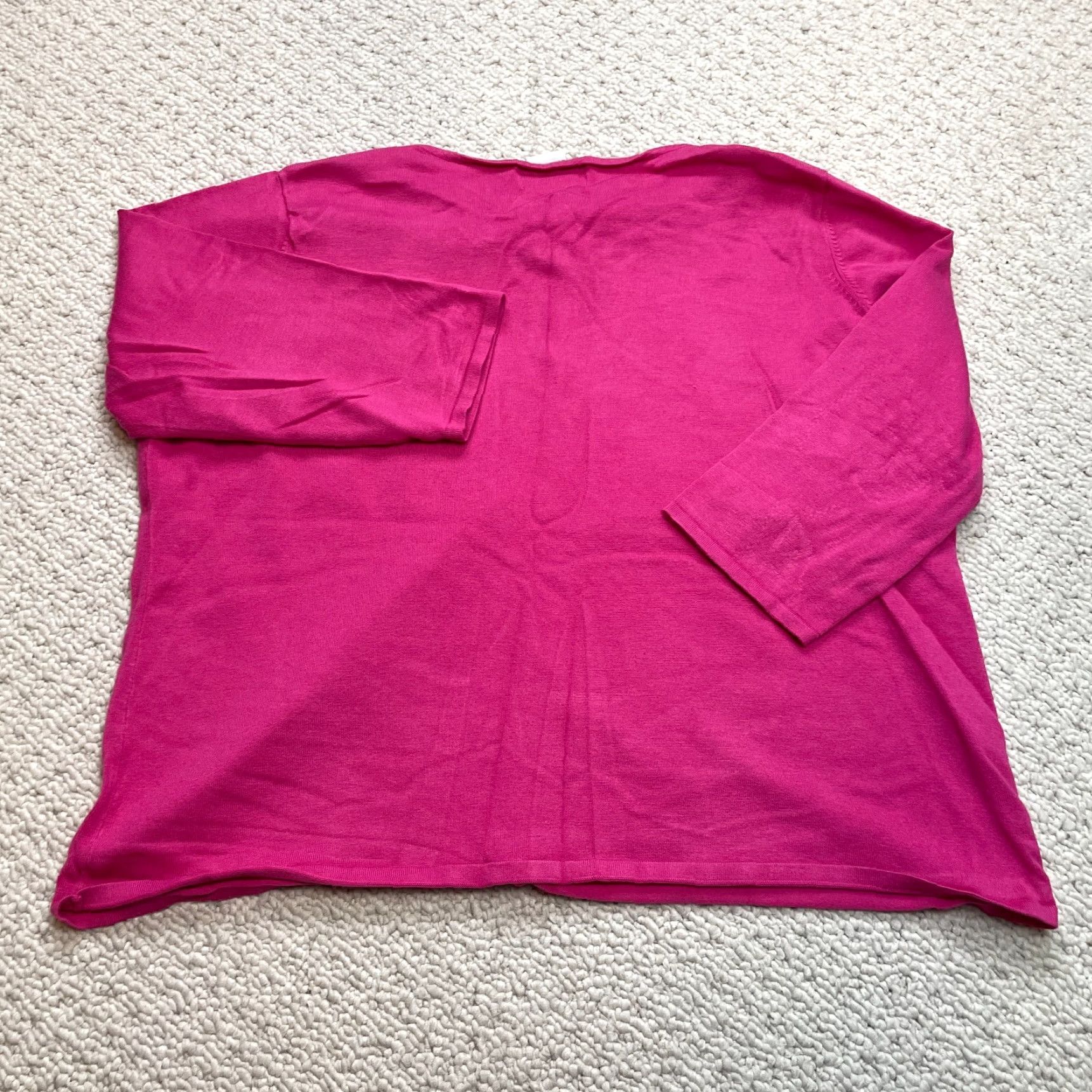 Vintage Sag Harbor Sweater Womens Plus 2X Pink Knot Keyhole Neck Rayon Soft Pullover Top Size XXL / US 16-18 / IT 52-54 - 7 Thumbnail
