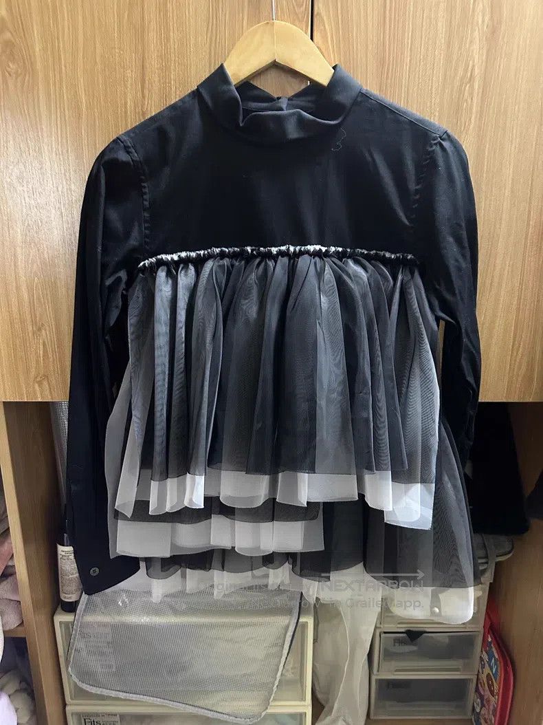 Comme des Garcons Comme Des Garcons Black and White Layered Shirt Size XS / US 0-2 / IT 36-38 - 1 Thumbnail
