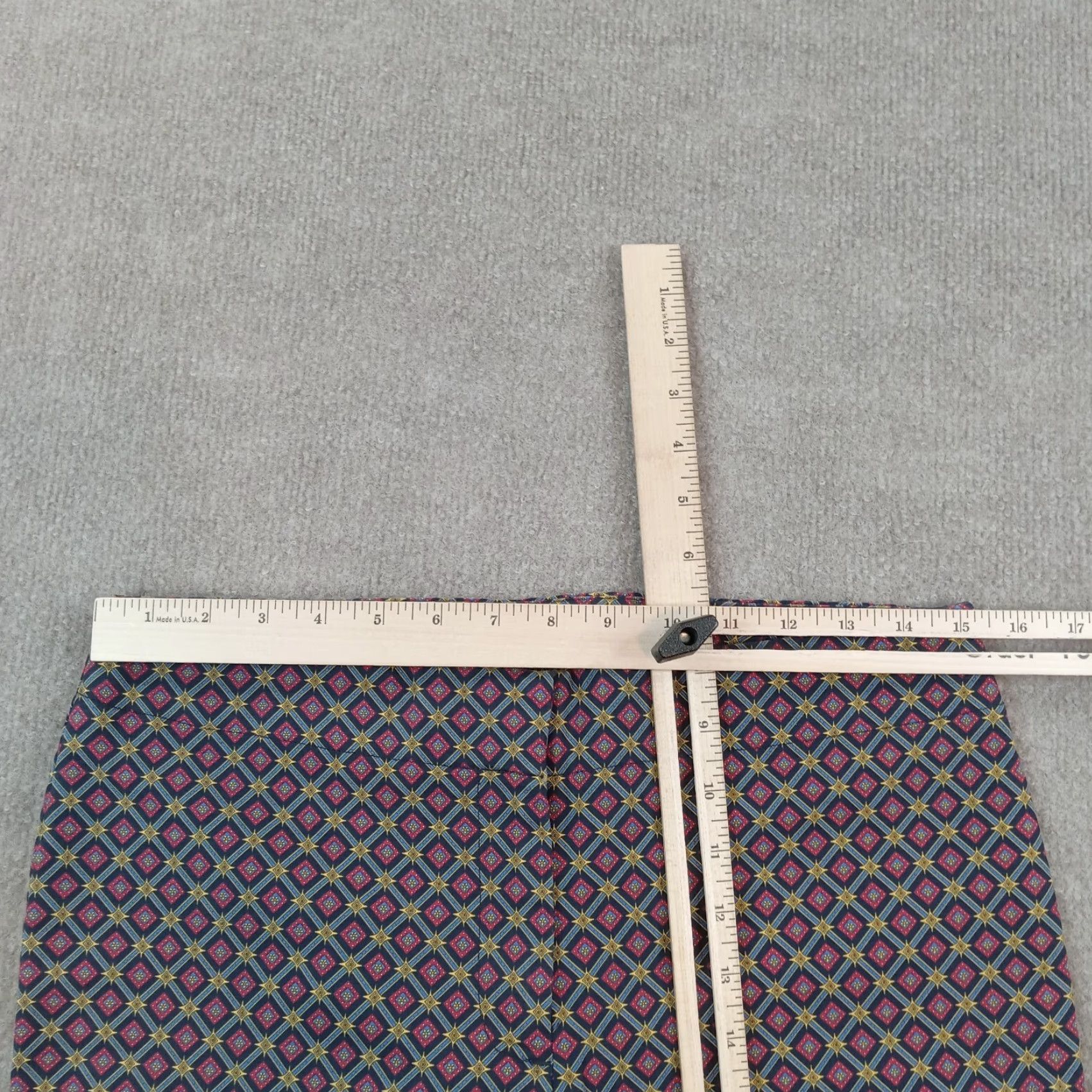 Talbots Talbots Womens Straight Leg Pants Size 6 Red Stretch Cotton Regular Size 28" / US 6 / IT 42 - 5 Thumbnail