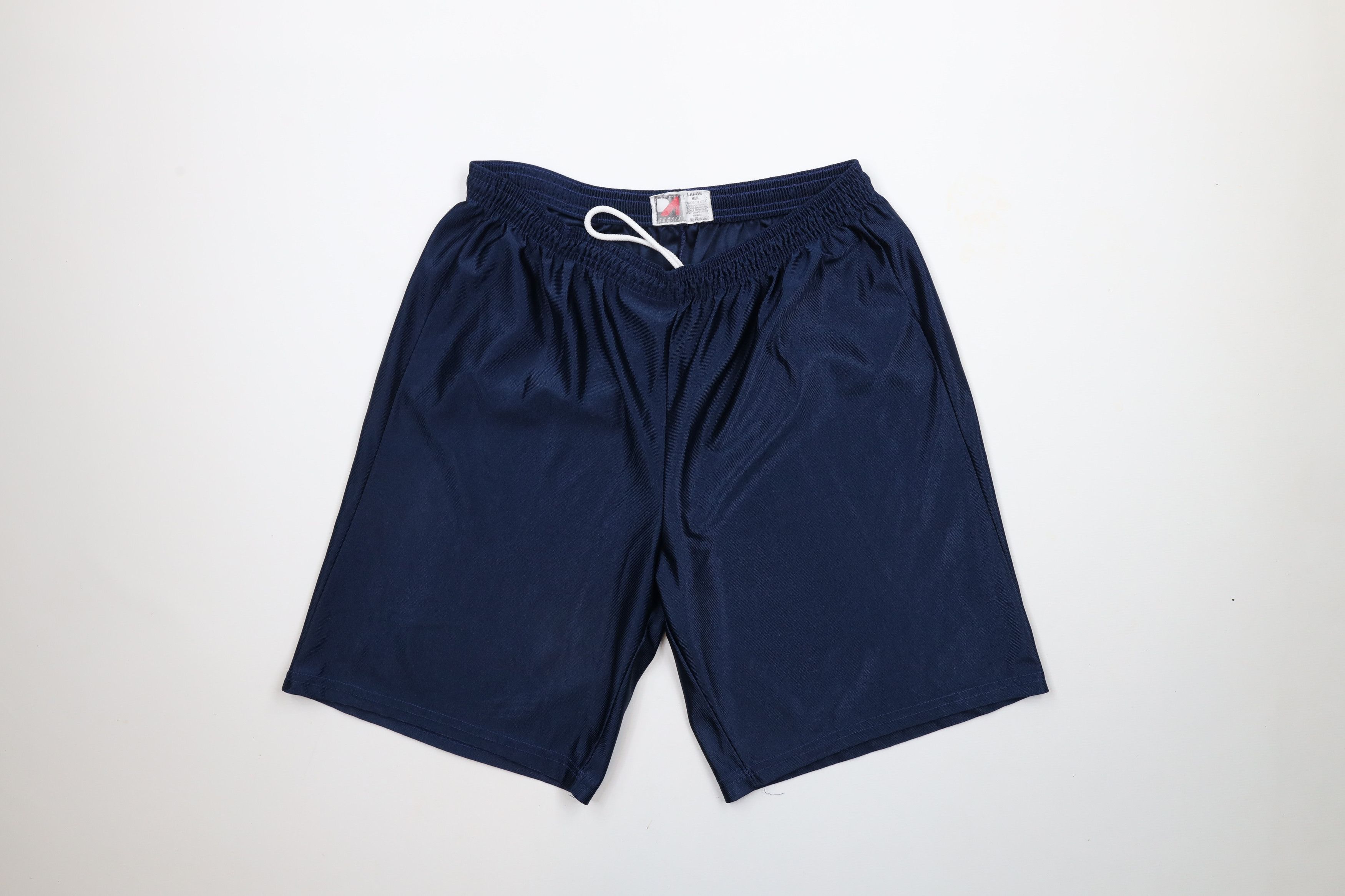 Vintage Vintage 90s Streetwear Polyester Basketball Shorts Blue USA Size US 34 / EU 50 - 1 Thumbnail