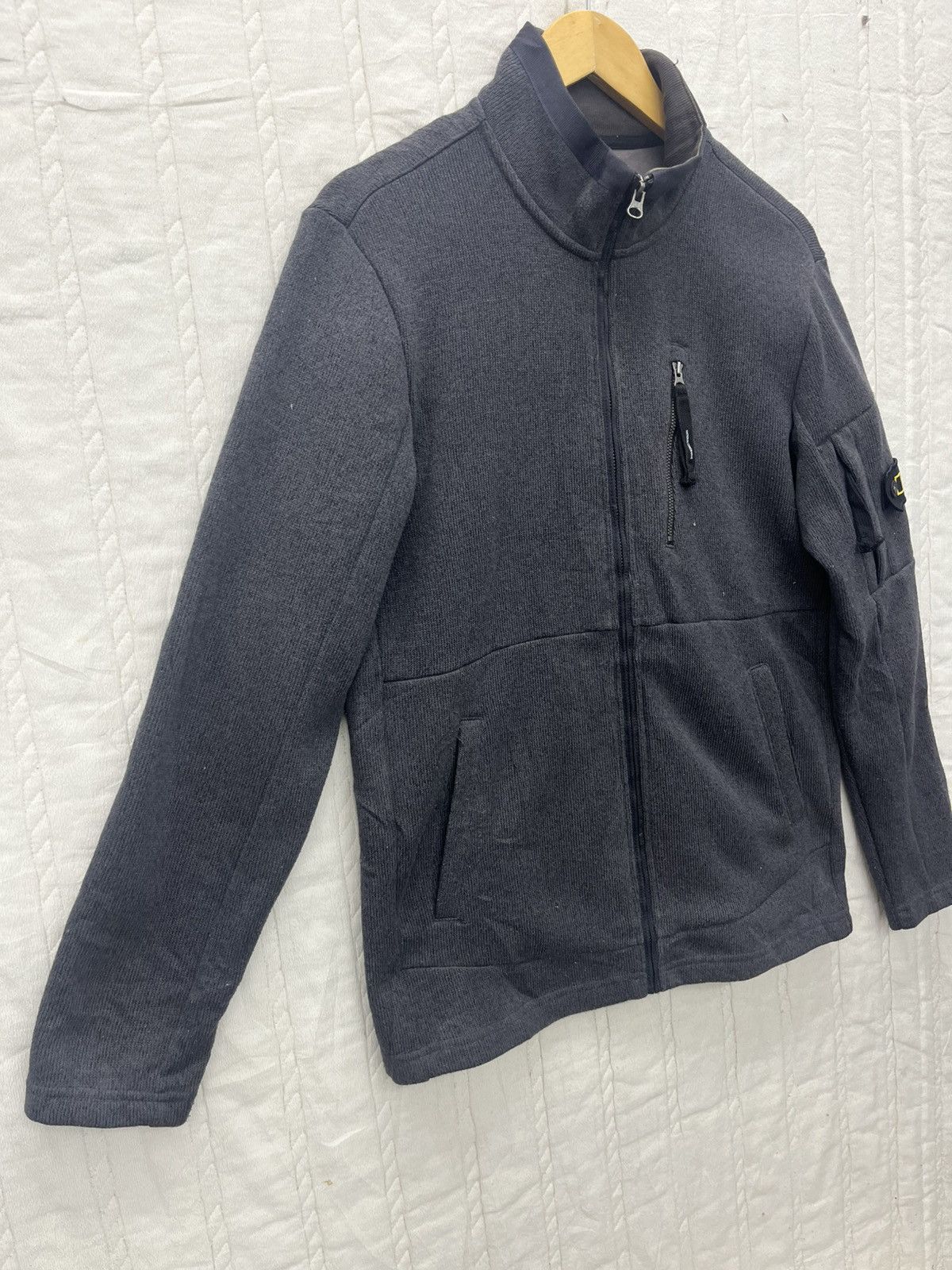 Japanese Brand NATIONAL GEOGRAPHIC WAFFLE KNIT FLEECE JACKET Size US S / EU 44-46 / 1 - 2 Thumbnail