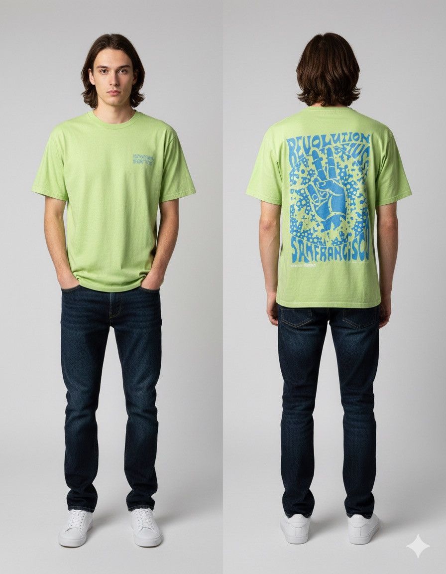 Stussy 🔥Rare Vintage Stussy Revolution Peace Tees Size US M / EU 48-50 / 2 - 1 Thumbnail