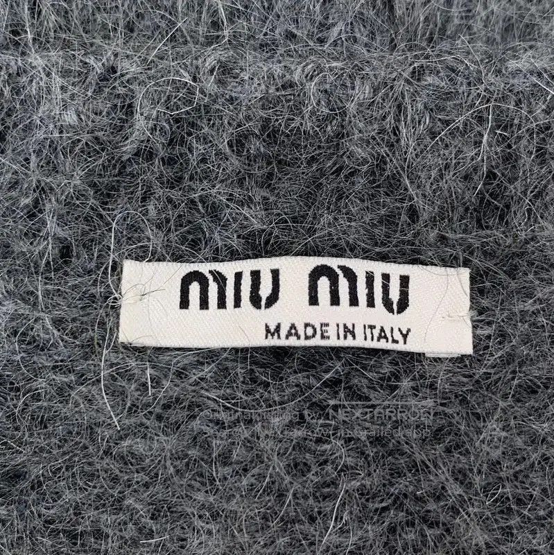 Miu Miu Miu Miu Dark Gray Women's Cardigan Sweater . Size S / US 4 / IT 40 - 5 Thumbnail