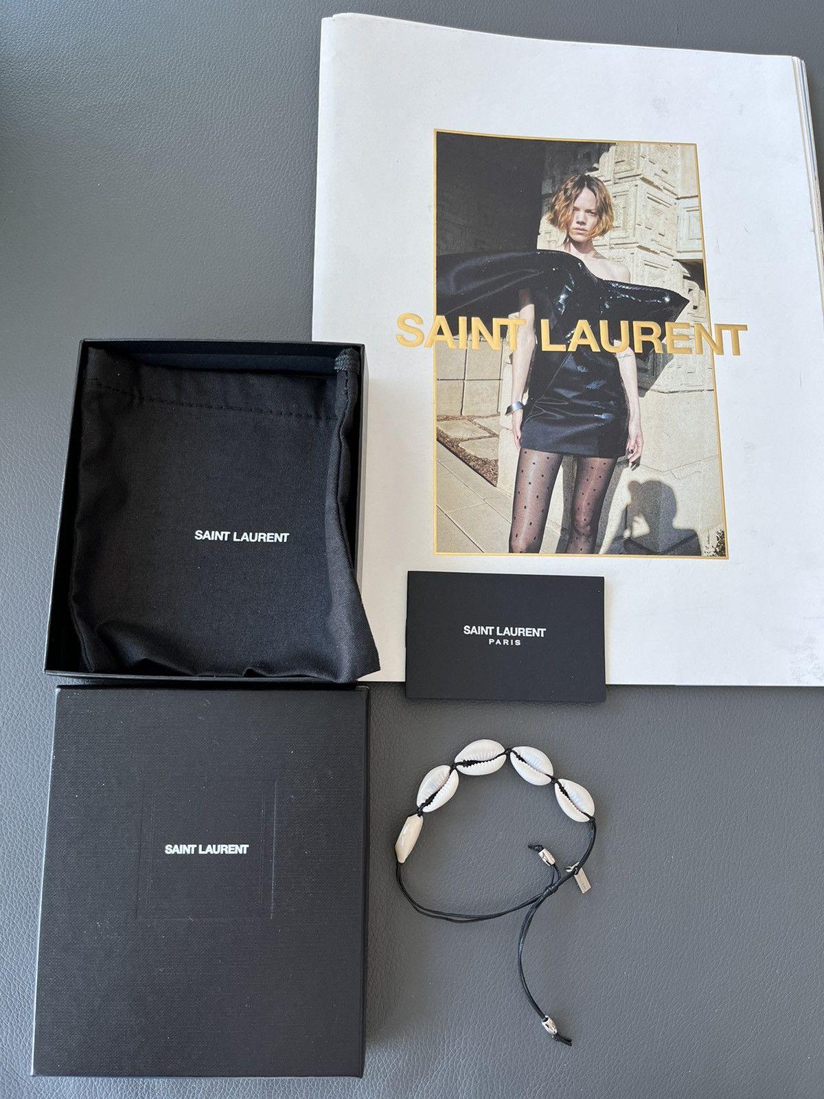Saint Laurent Paris Super Rare Saint Laurent Runway Handmade 🐚 Shell Bracelet Size ONE SIZE - 7 Thumbnail