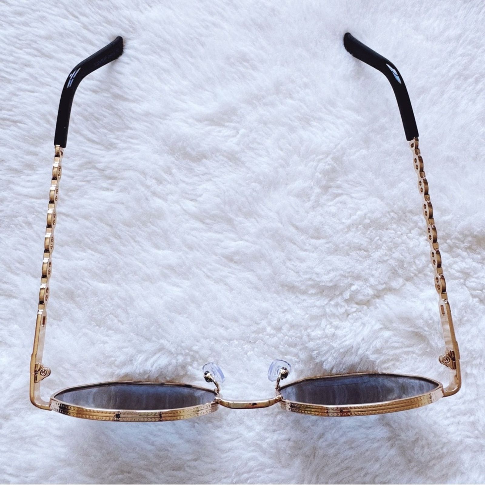Other Phoebe Dark Blue Geometric Sunglasses Size ONE SIZE - 5 Thumbnail