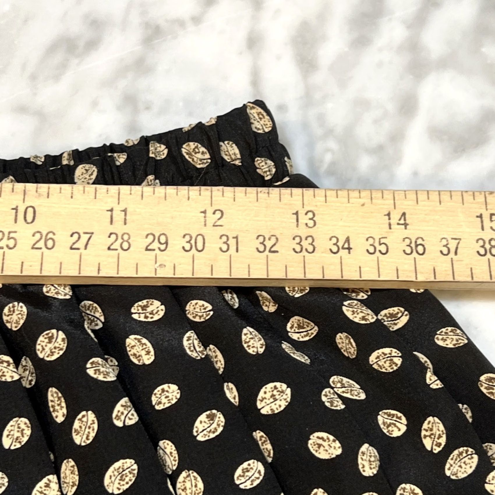 Vintage VINTAGE Leslie Fay Skirt Midi Pleated 10P Petite Women Black W 26” L 26” A Frame Coffee Beans Size 32" / US 10 / IT 46 - 6 Thumbnail