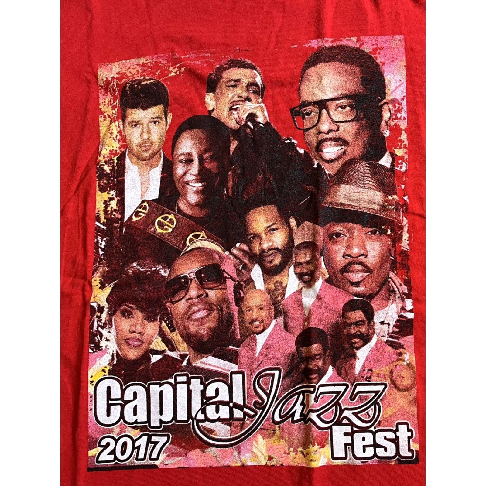 Vintage VINTAGE Capital Jazz Fest 2017 Shirt Men’s Large Red Size US L / EU 52-54 / 3 - 3 Thumbnail