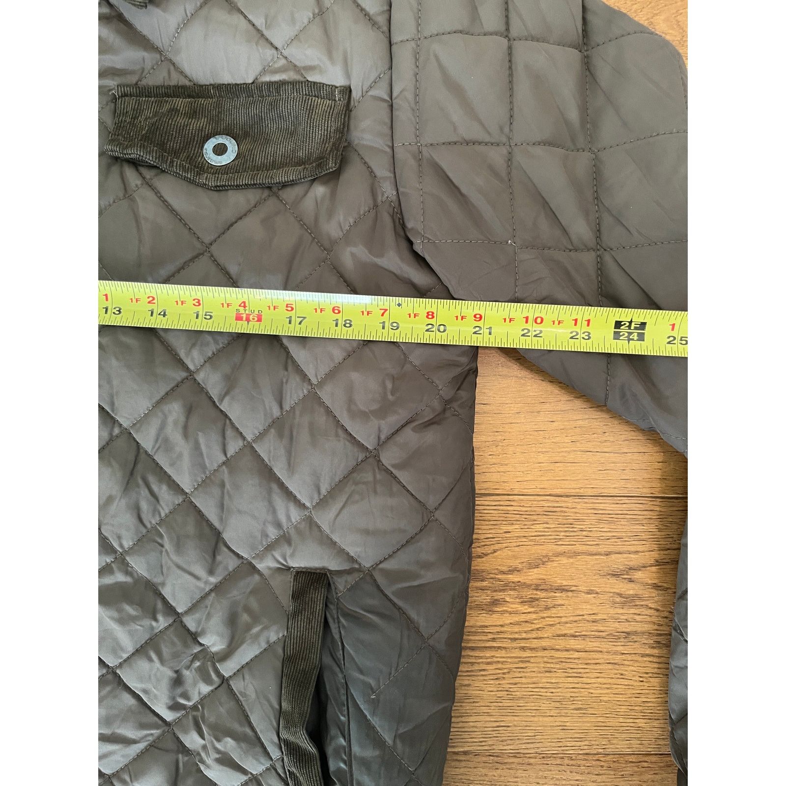 Vintage E-Bound Earthbound Green Quilted Barn Jacket Corduroy Small Size S / US 4 / IT 40 - 7 Thumbnail