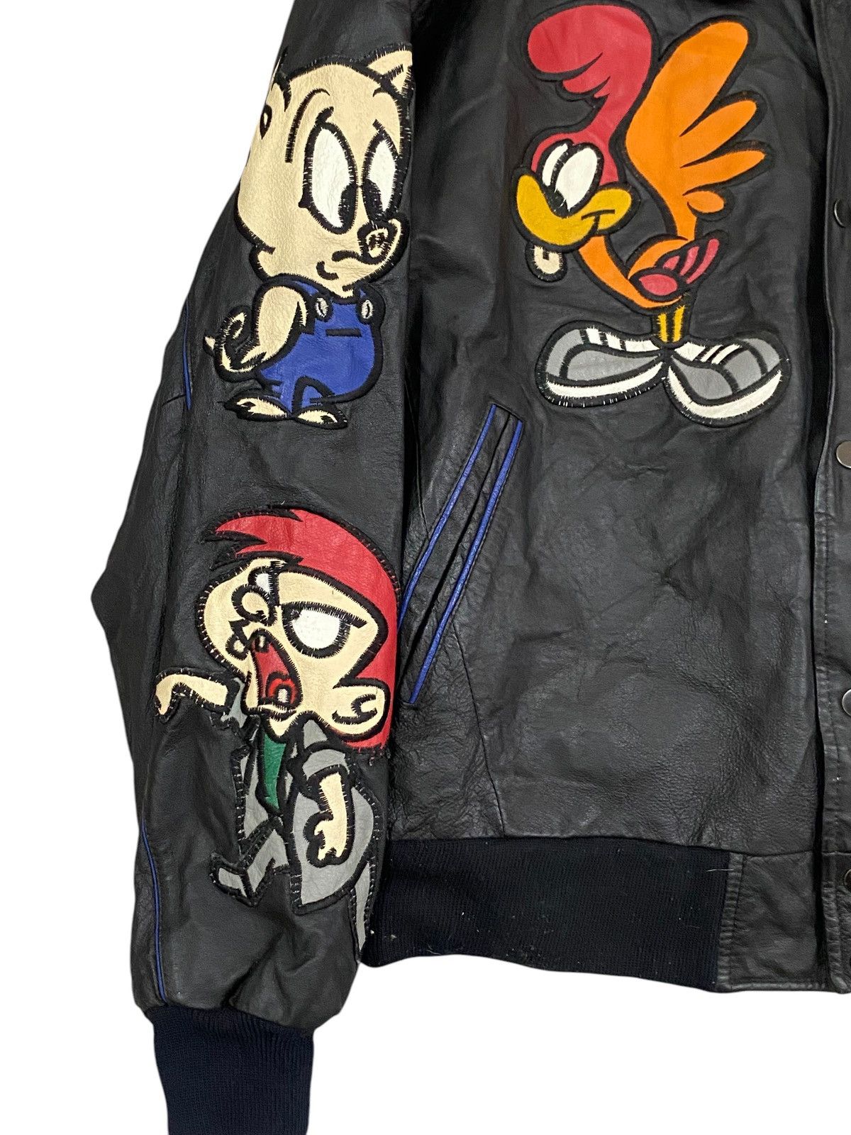 Warner Bros Rare Vtg 90s Montana Toons “Tiny Toon Adventures” Leather Size US L / EU 52-54 / 3 - 6 Thumbnail