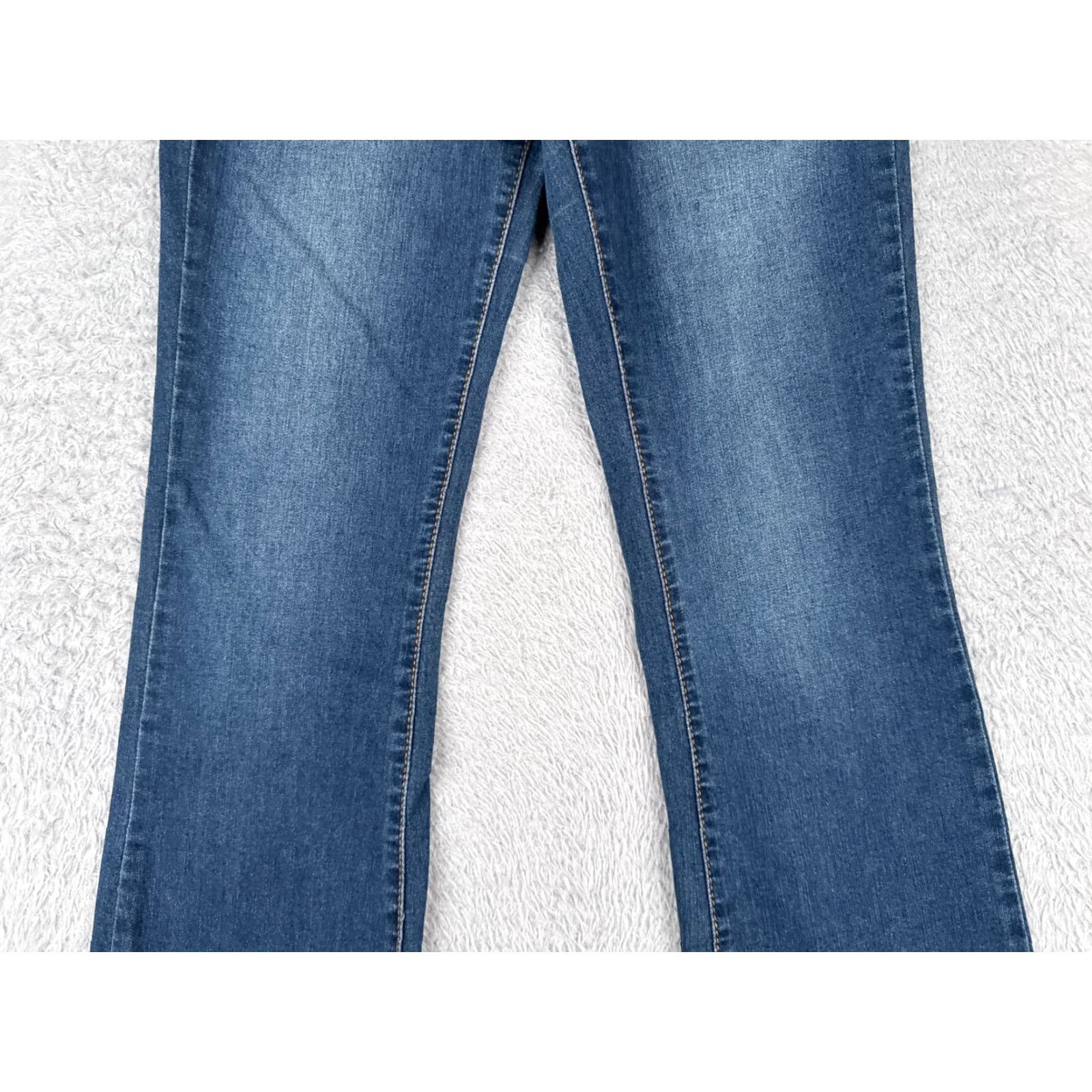 Vintage SO Jeans Juniors 9 Blue Denim Bootcut Low Rise Cotton Blend Medium Wash 28x29 Women Jeans Boots? Size 30" / US 8 / IT 44 - 3 Thumbnail