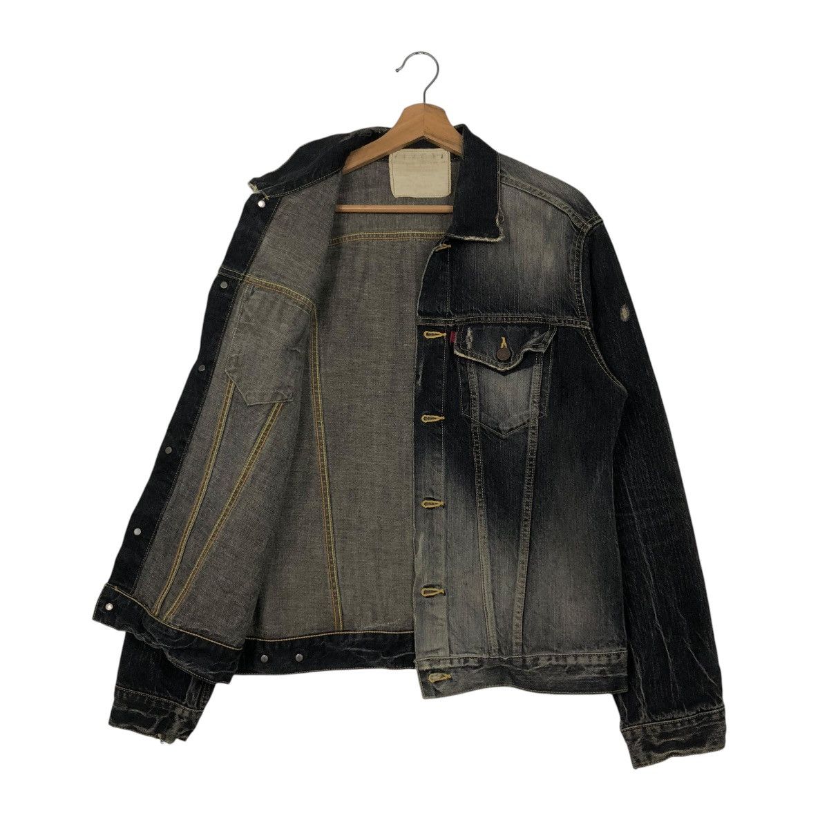 Edwin 🔥VINTAGE DENIM TRUCKER JACKET EDWIN MULTI POCKET Size US L / EU 52-54 / 3 - 13 Thumbnail