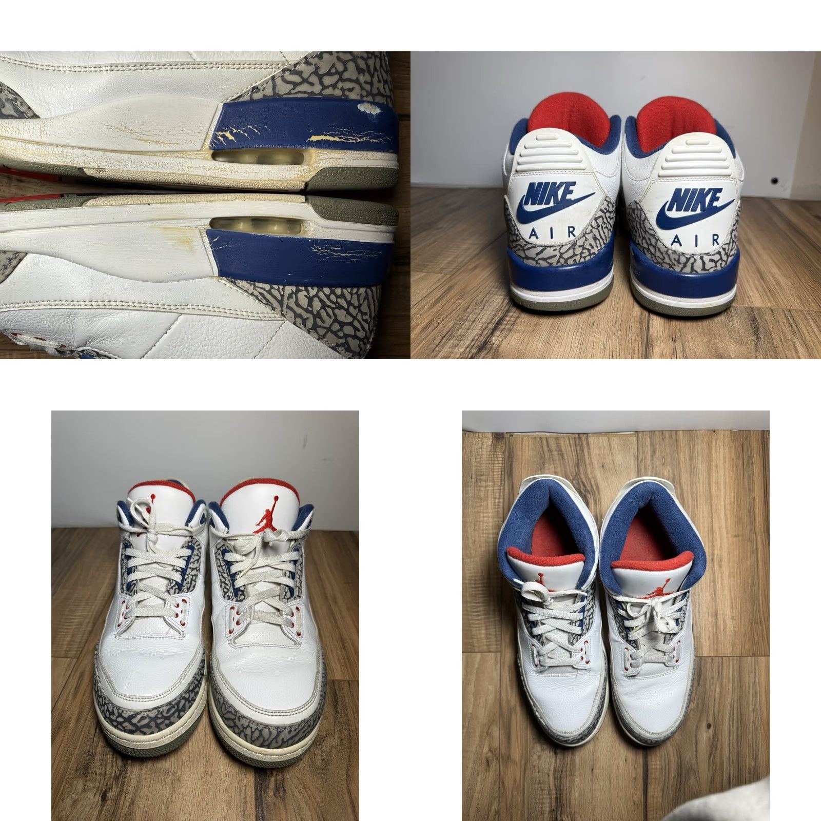 Jordan Brand Nike Air Jordan 3 Men Sneaker Size 12 Retro True Blue 2016 854262-106 Size US 12 / EU 45 - 8 Thumbnail